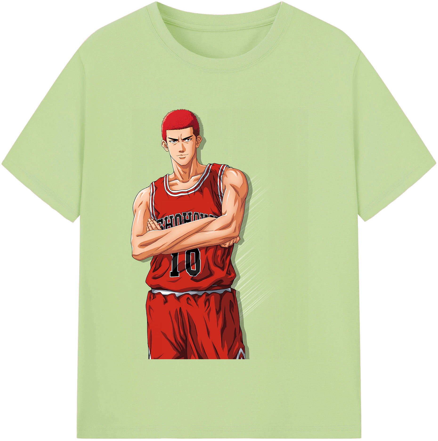 SLAM DUNK／スラムダンク 綿100％半袖Tシャツ（フロントプリント）